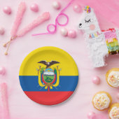 Assiettes En Carton Drapeau équatorien (Fête)