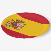 Assiettes En Carton Drapeau Espagne - Bandera de Espana (Angle)