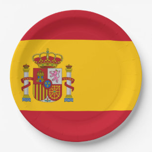 Assiettes En Carton Drapeau Espagne - Bandera de Espana
