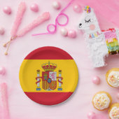 Assiettes En Carton Drapeau espagnol (Fête)