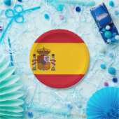 Assiettes En Carton Drapeau espagnol (Fête)