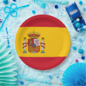 Assiettes En Carton Drapeau espagnol (Fête)