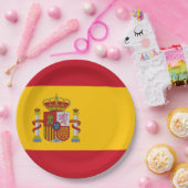 Assiettes En Carton Drapeau espagnol (Fête)