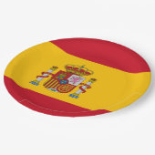 Assiettes En Carton Drapeau espagnol (Espagne) (Angle)