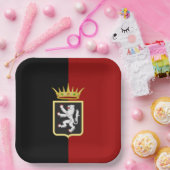 Assiettes En Carton Drapeau et armoiries de Valle d'Aosta (Italie) (Fête)