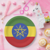 Assiettes En Carton Drapeau éthiopien (Fête)