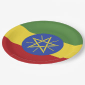 Assiettes En Carton Drapeau éthiopien (Angle)