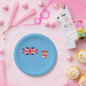 Assiettes En Carton Drapeau Fidji (Fête)