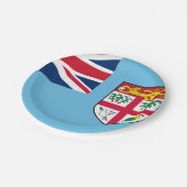 Assiettes En Carton Drapeau fidjien (Angle)