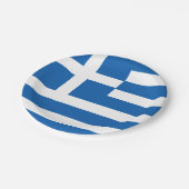 Assiettes En Carton Drapeau grec (Angle)
