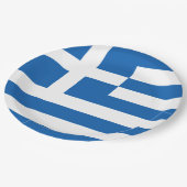 Assiettes En Carton Drapeau Grèce (Angle)
