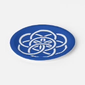 Assiettes En Carton Drapeau international de la planète Terre (Angle)