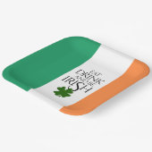 Assiettes En Carton Drapeau irlandais pour boire et être shamrock (Angulaire)