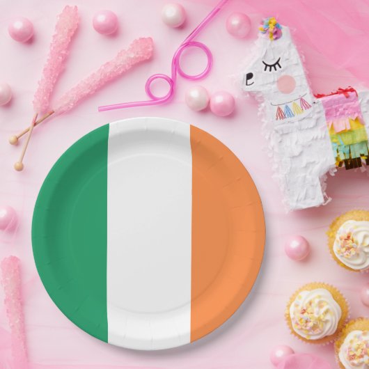 Assiettes En Carton Drapeau irlandais (République d'Irlande) (ROI) (Ei (Fête)