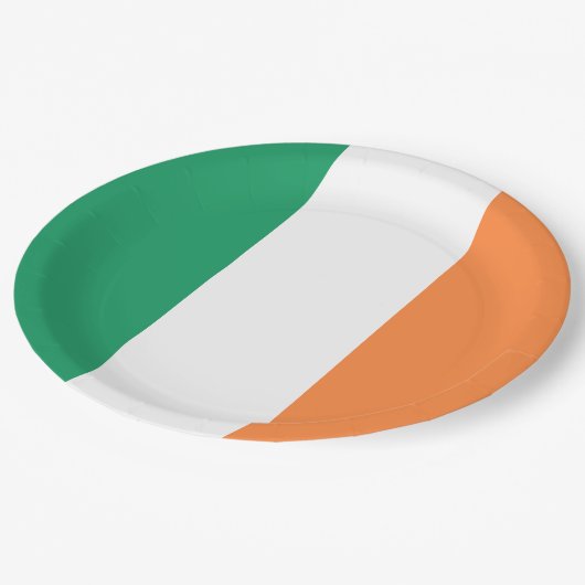 Assiettes En Carton Drapeau irlandais (République d'Irlande) (ROI) (Ei (Angle)