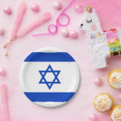 Assiettes En Carton Drapeau Israël (Fête)