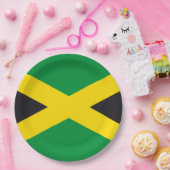 Assiettes En Carton Drapeau jamaïcain (Fête)