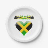 Assiettes En Carton Drapeau jamaïcain (Devant)