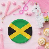 Assiettes En Carton Drapeau jamaïcain (Fête)