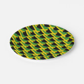 Assiettes En Carton Drapeau jamaïcain élégant (Angle)