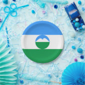 Assiettes En Carton Drapeau Kabardino Balkaria (Fête)