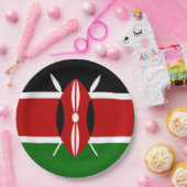 Assiettes En Carton Drapeau kényan (Kenya) (Fête)