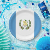 Assiettes En Carton Drapeau : Le Guatemala (Fête)