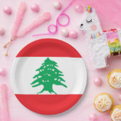 Assiettes En Carton Drapeau libanais (Fête)