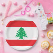 Assiettes En Carton Drapeau libanais (Drapeau libanais) (Fête)