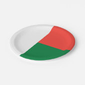 Assiettes En Carton Drapeau Madagascar (Angle)