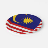 Assiettes En Carton Drapeau malaisien (Angle)