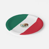 Assiettes En Carton Drapeau mexicain (Angle)