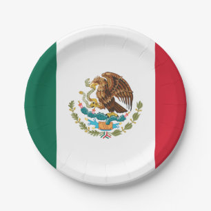 Assiettes En Carton Drapeau mexicain - Drapeau mexicain