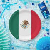 Assiettes En Carton Drapeau mexicain (Mexique) (Fête)