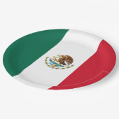 Assiettes En Carton Drapeau mexicain (Mexique) (Angle)