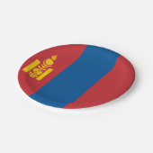 Assiettes En Carton Drapeau mongol (Angle)