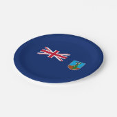 Assiettes En Carton Drapeau Montserrat (Angle)