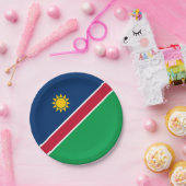 Assiettes En Carton Drapeau Namibie (Fête)