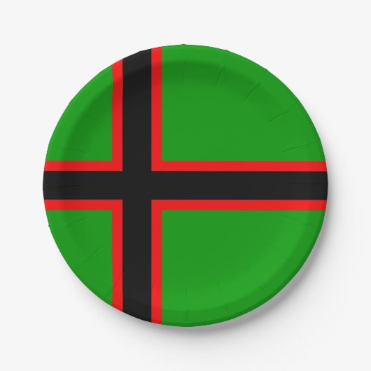 Assiettes En Carton Drapeau national de Karelia (Devant)