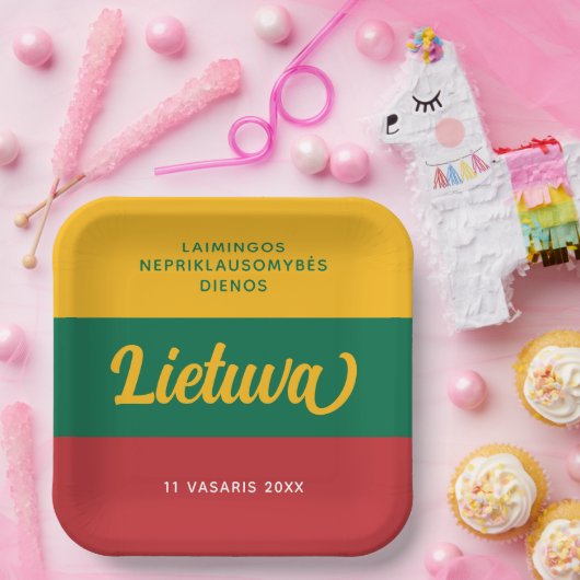 Assiettes En Carton Drapeau national de la fête de l'indépendance de l (Fête)