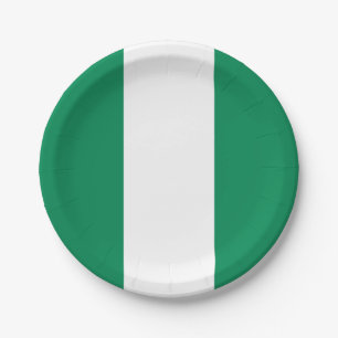 Assiettes En Carton Drapeau nigérian