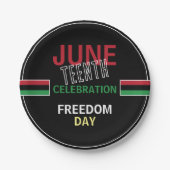 Assiettes En Carton Drapeau panafricain Conception, 12° anniversaire (Devant)