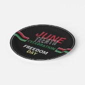 Assiettes En Carton Drapeau panafricain Conception, 12° anniversaire (Angle)