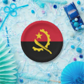 Assiettes En Carton Drapeau patriotique angolais (Fête)