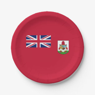 Assiettes En Carton Drapeau patriotique des Bermudes
