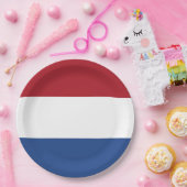 Assiettes En Carton Drapeau Pays-Bas tricolore (Fête)