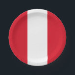 Assiettes En Carton Drapeau péruvien<br><div class="desc">Produits World Flag personnalisables - N'hésitez pas à ajouter votre propre texte.</div>