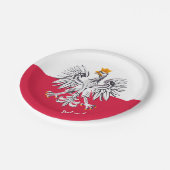 Assiettes En Carton Drapeau polonais & Aigle, Pologne patriotes du par (Angle)