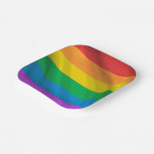 Assiettes En Carton Drapeau Rainbow LGBT (Angulaire)