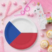 Assiettes En Carton Drapeau République tchèque (Fête)